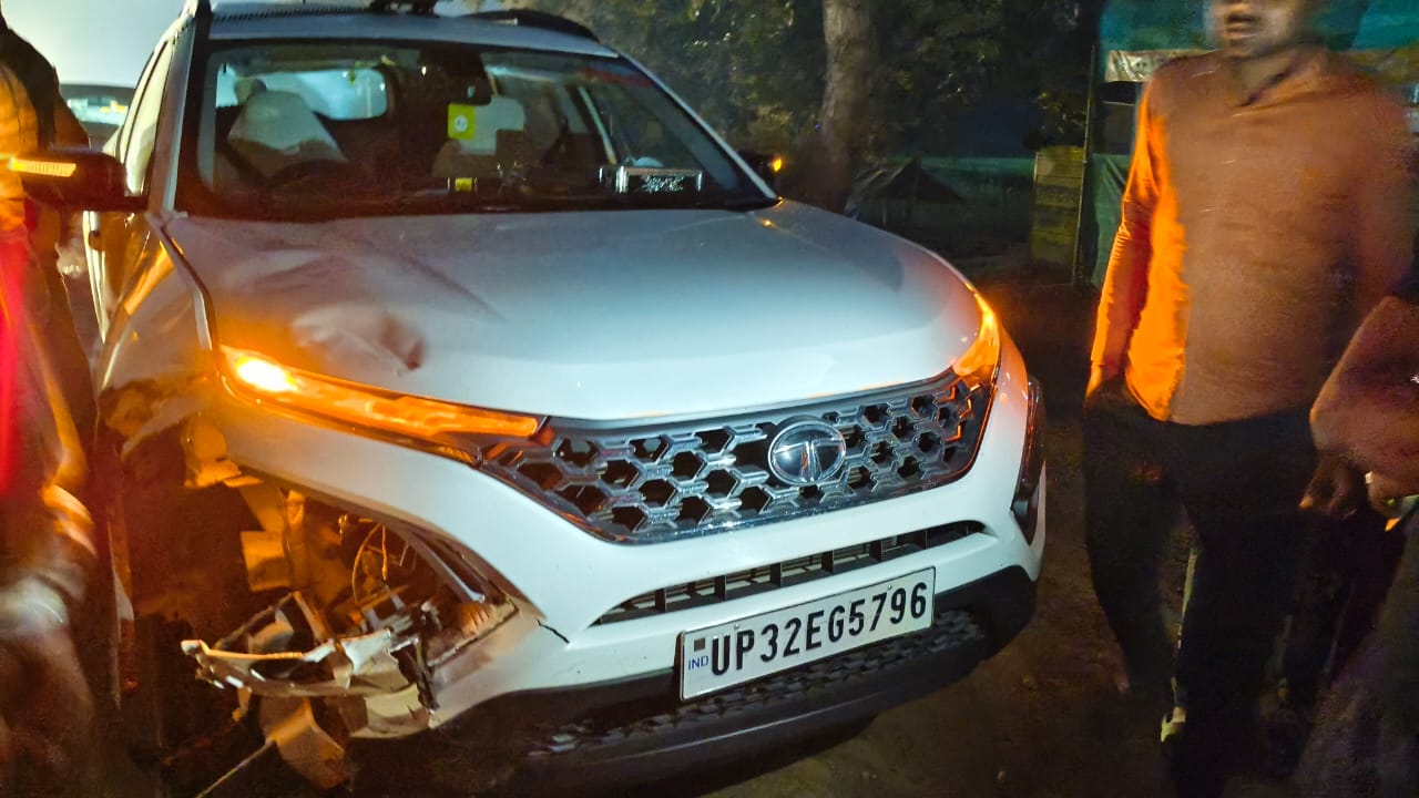 डिप्टी एसपी की कार से दोपहिया सवार को मारी ठोकर टूटा पैर